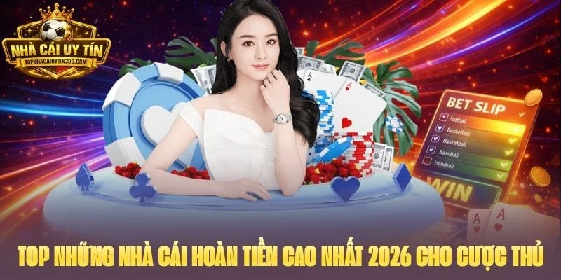TOP Những Nhà Cái Hoàn Tiền Cao Nhất 2026 Cho Cược Thủ Việt 