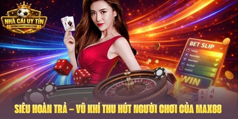 Siêu hoàn trả – Vũ khí thu hút người chơi của MAX88 